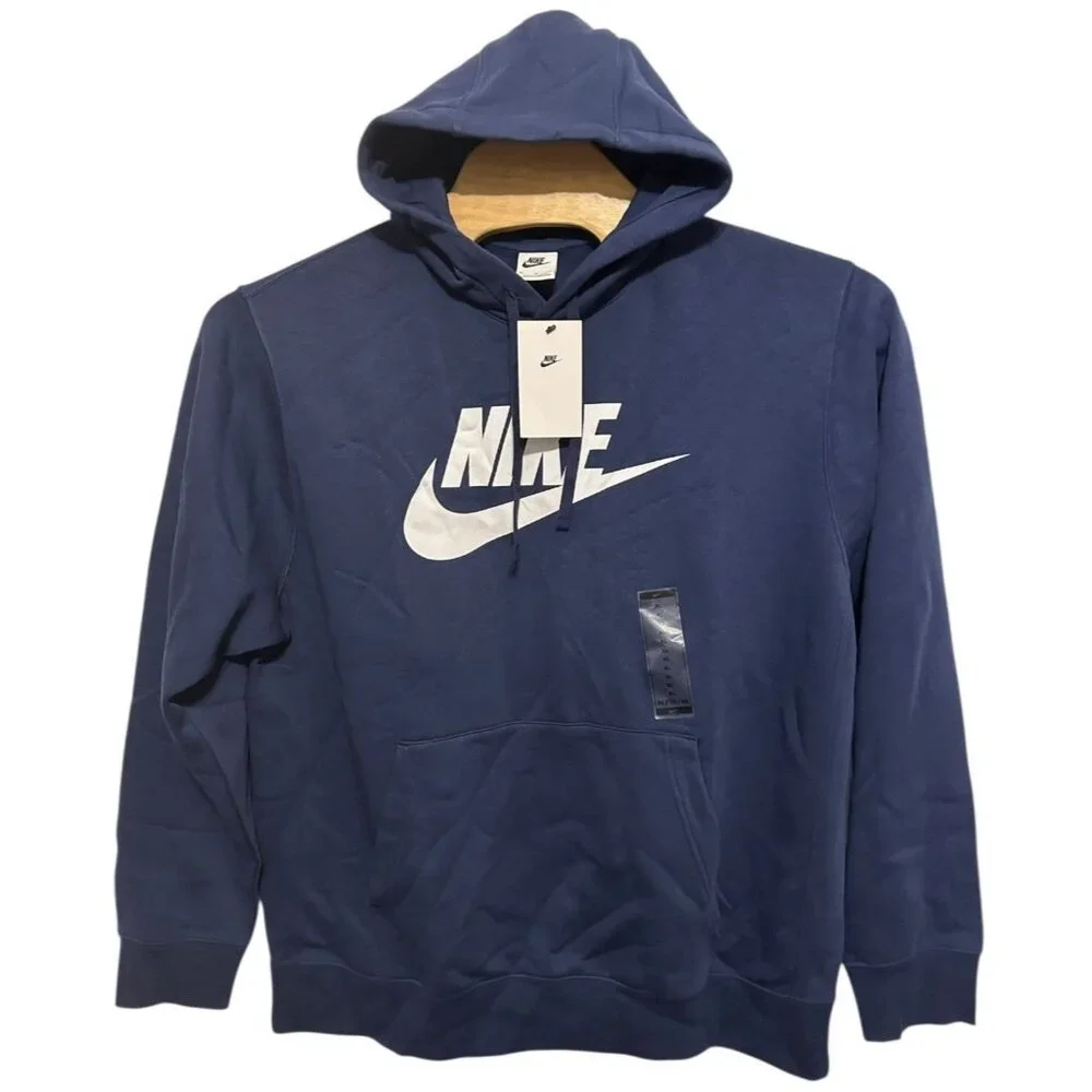 Nike Club Fleece Logo Graphic Pullover Hoodie Sweatshirt Men's XL New with Tags‎ - Picture 8 of 14